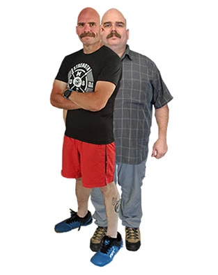 Bariatric patient before and after weight loss