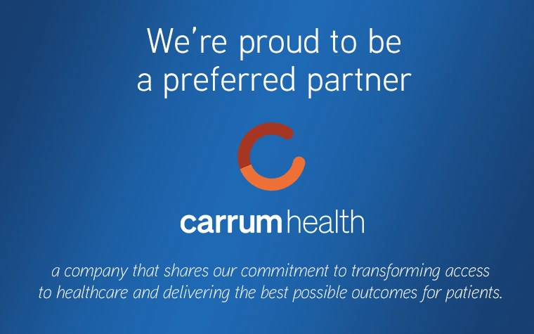 Partnering with Carrum Health announcement poster